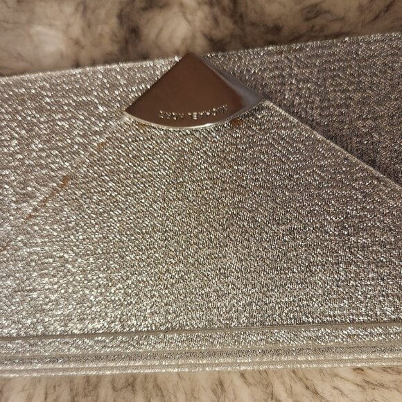SILVER STREAK! Michael Kors Small Barbara Envelope Clutch Handbag AUTHENTIC - Picture 5 of 5